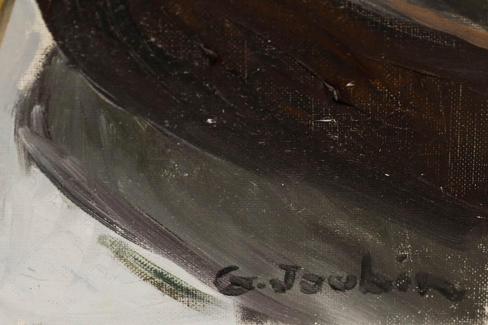 Georges Joubin (1888 1983)   Mid 20th Century Oil, By The Harbour photo vinterior
