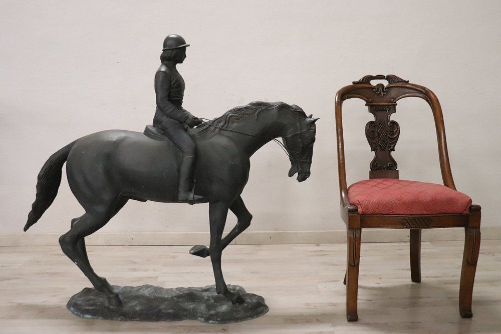 Horse And Jockey, Early 20th Century, Bronze photo for sale