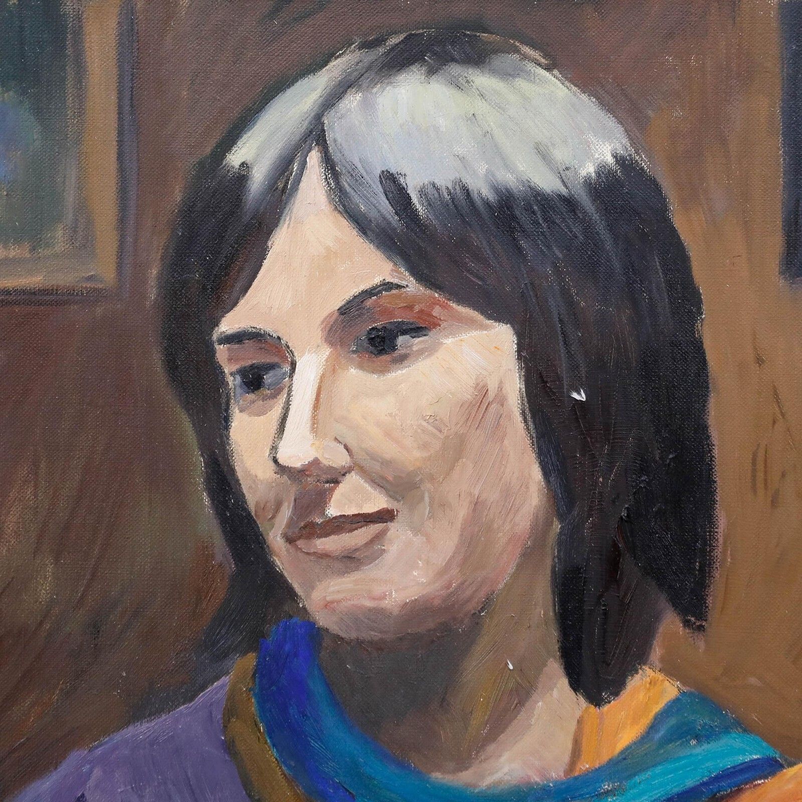 Georges Joubin (1888 1983)   20th Century Oil, Portrait Of A Woman photo Art