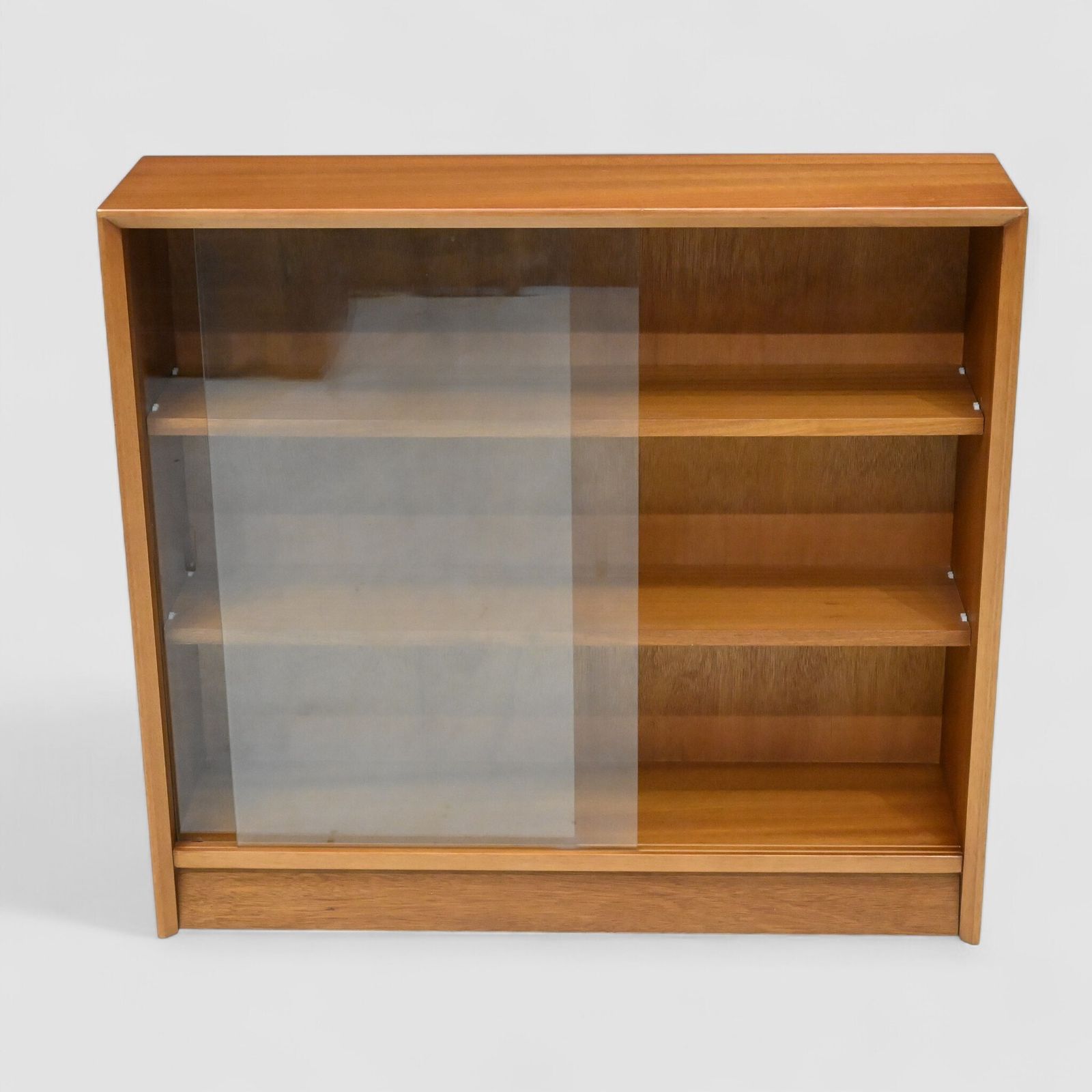 Furniture 1950s 60s Gibbs Teak Display Cabinet Sliding Glass Doors Free Uk Delivery* photo