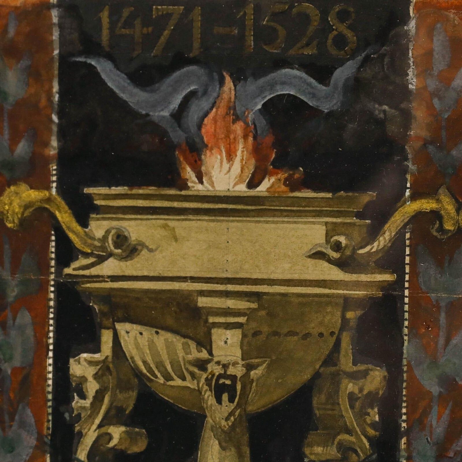 Adolf Schill (1848 1911)   Late 19th Century Watercolour, Memorial To Dürer II photo Art
