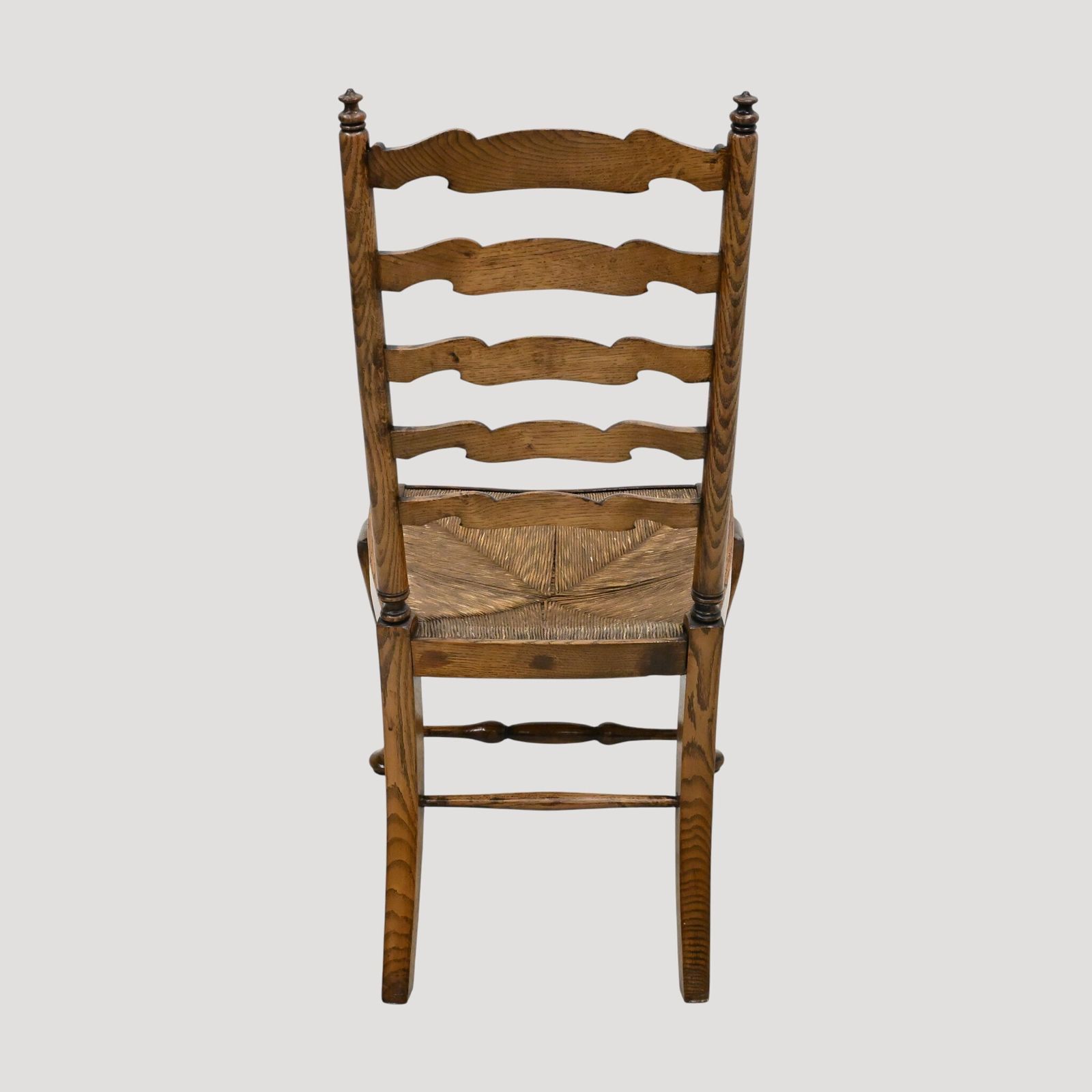 Georgian Oak Dining Chair Ladderback Cabroile Legs Pad Feet Free Uk Delivery* photo vinterior