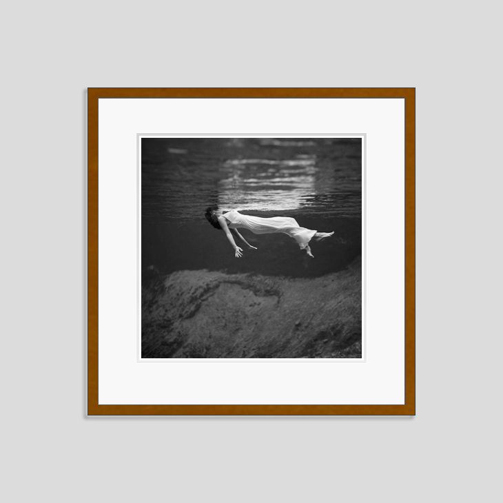 Toni Frissell 'Floating' Archival Pigment Print Framed In Brown photo furniture