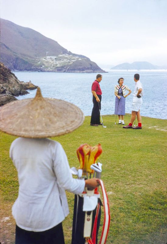 Toni Frissell 'Golf In Hong Kong' Archival Pigment Print Framed In Black