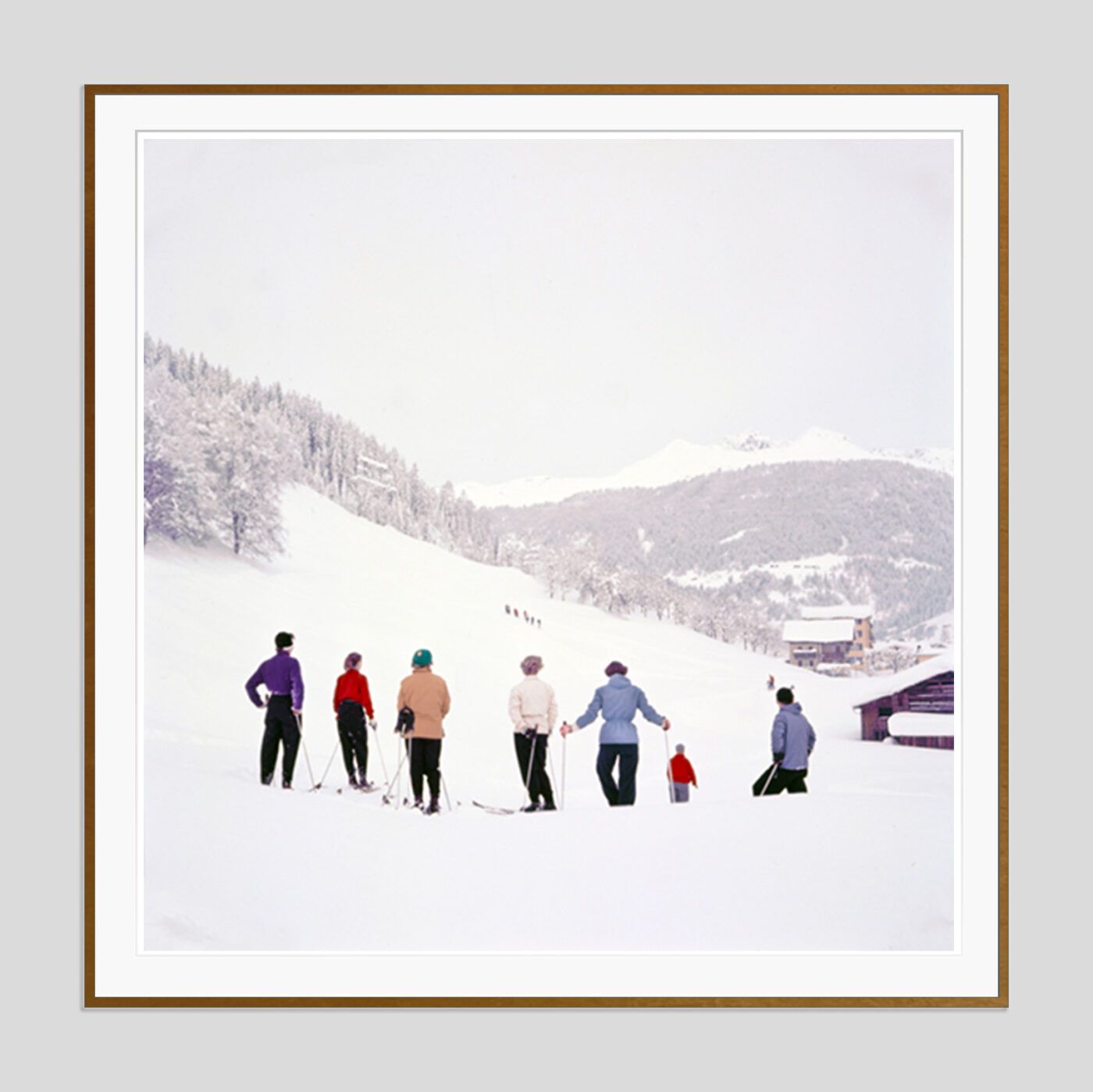 Toni Frissell 'Mountain Top' Archival Pigment Print Framed In Brown photo furniture