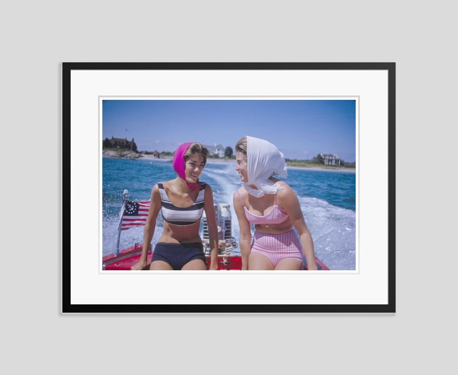 Toni Frissell 'Rhode Island Smiles' Archival Pigment Print Framed In Black photo furniture