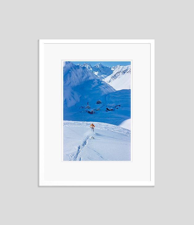 Toni Frissell 'Snow Plough' Archival Pigment Print Framed In White photo furniture