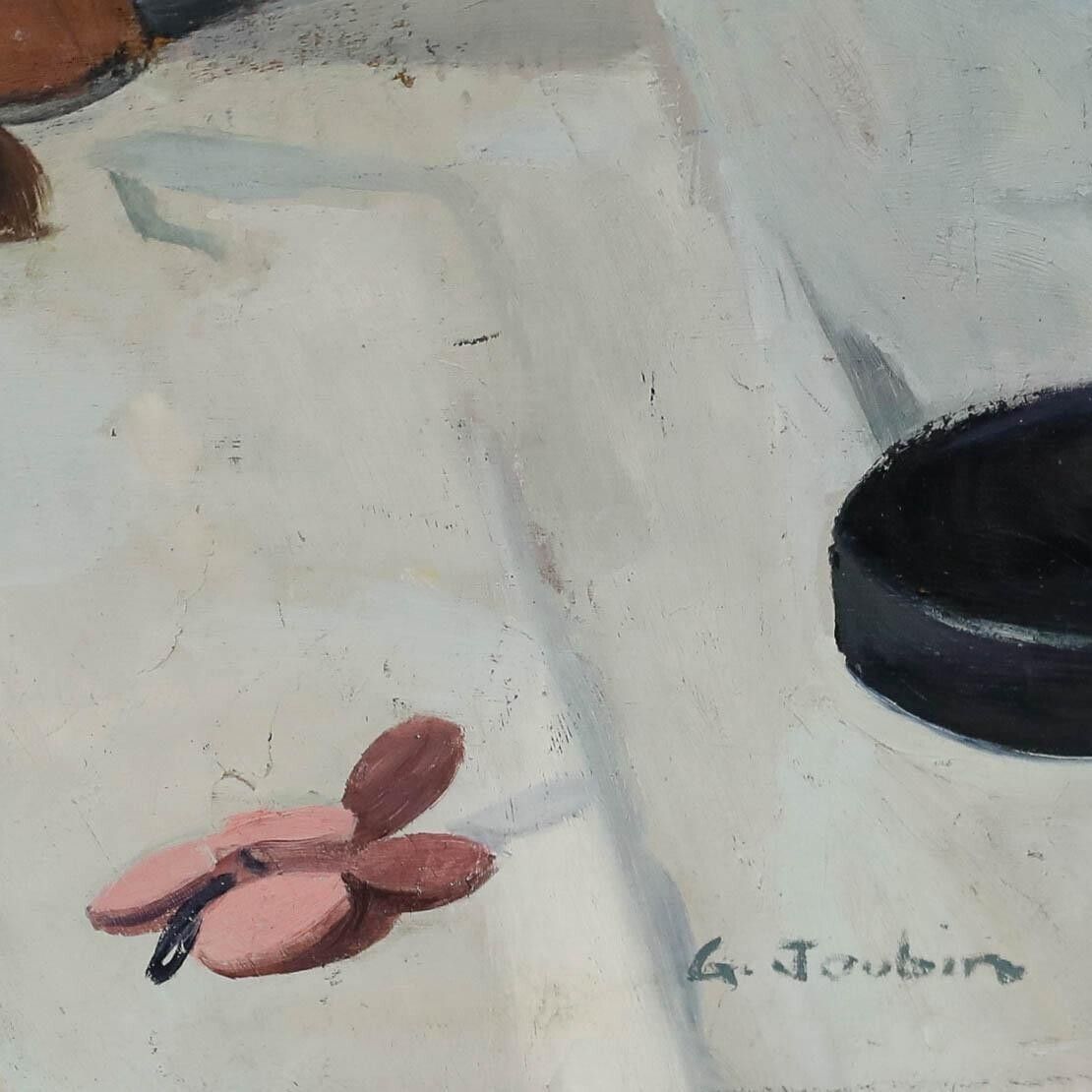 Georges Joubin (1888 1983)   Mid 20th Century Oil, Tabletop Still Life photo buy