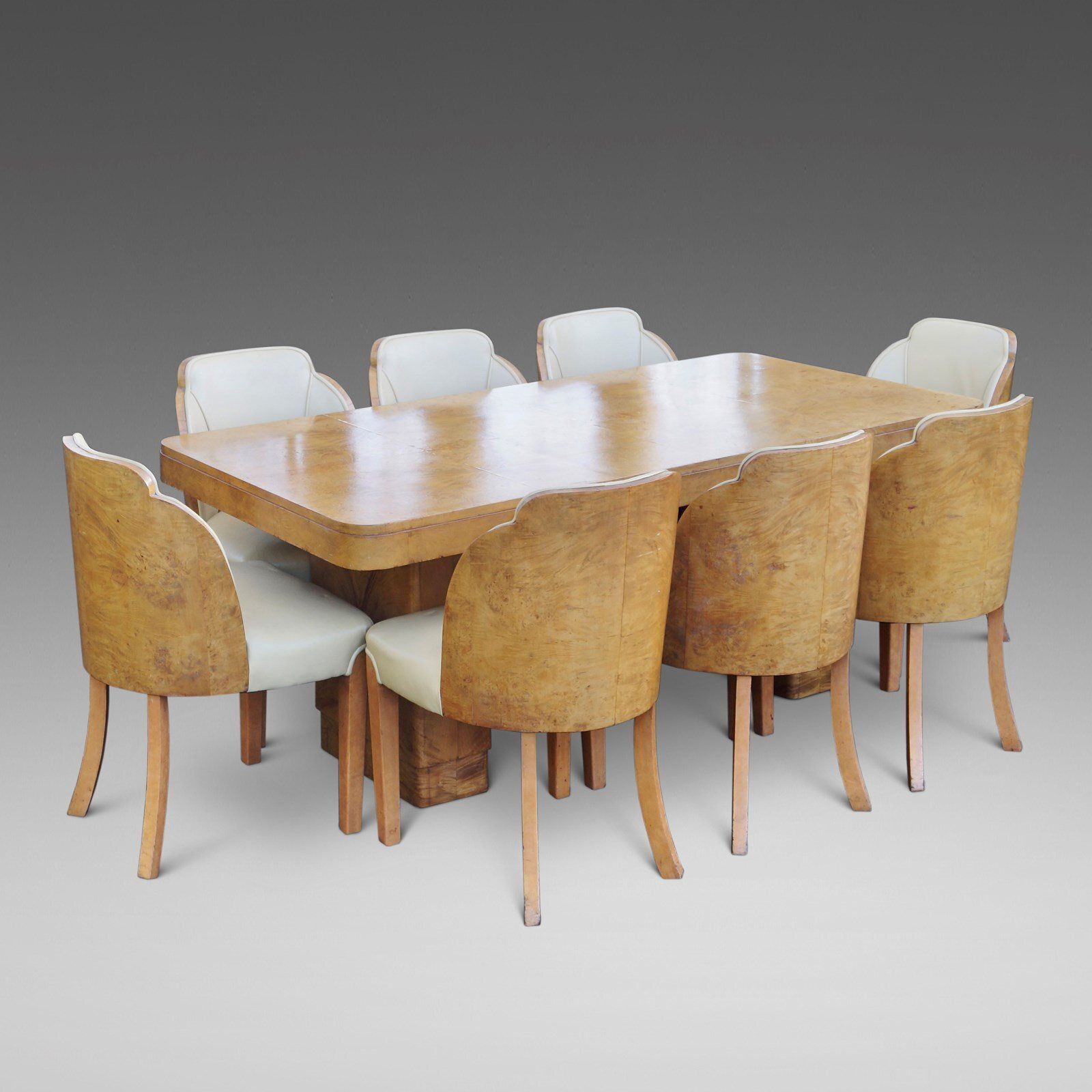 An Art Deco Harry & Lou Epstein Cloud Dining Suite