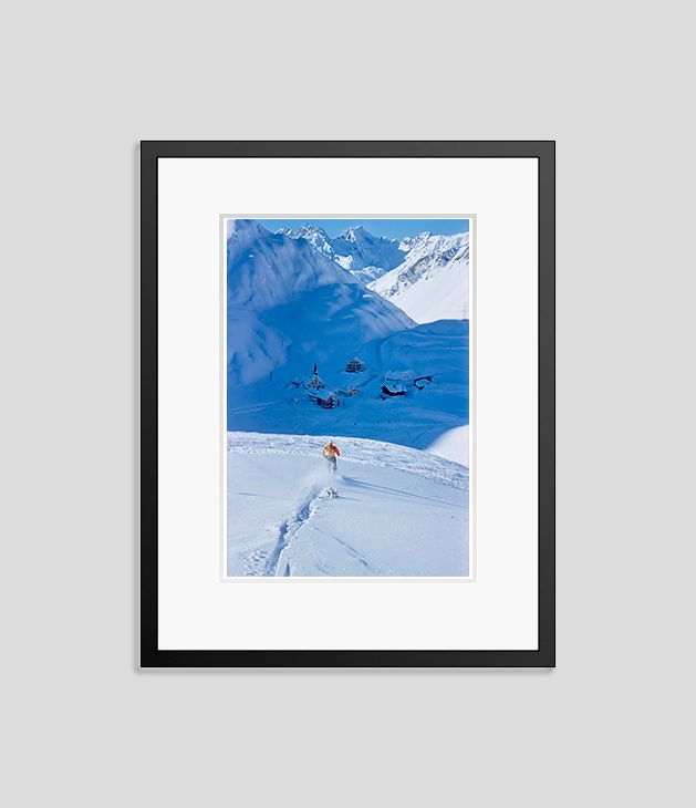 Toni Frissell 'Snow Plough' Archival Pigment Print Framed In Black photo furniture
