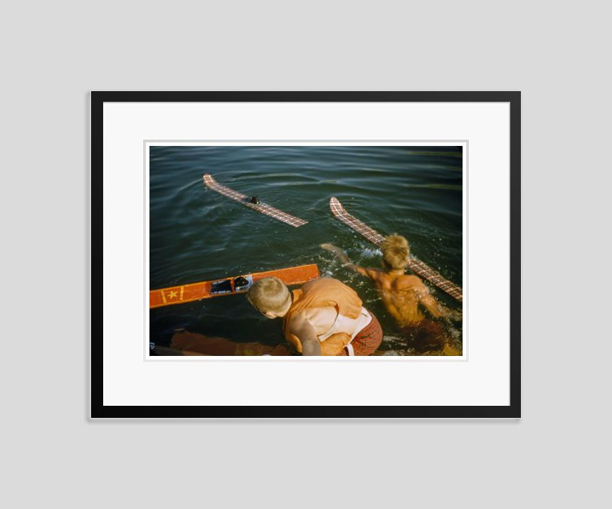 Toni Frissell 'Water Boys' Archival Pigment Print Framed In Black photo furniture