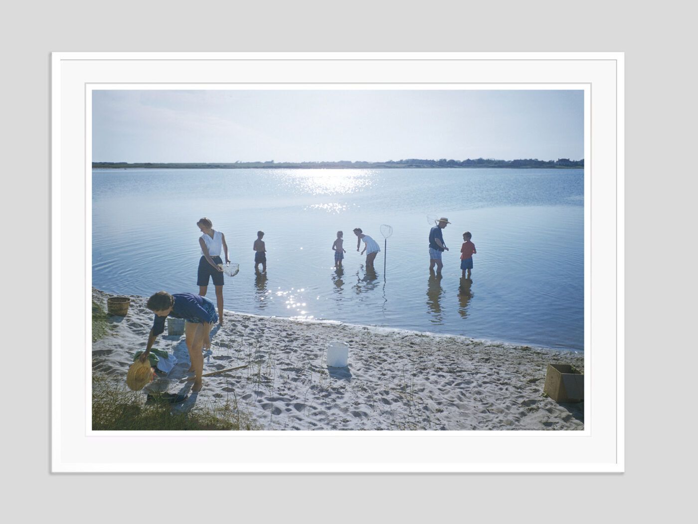 Toni Frissell 'Crabbing In The Hamptons' Archival Pigment Print Framed In White photo furniture