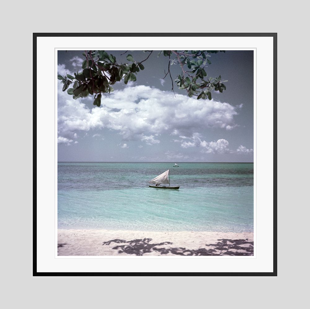 Toni Frissell 'Jamaica Sailing' Archival Pigment Print Framed In Black photo furniture