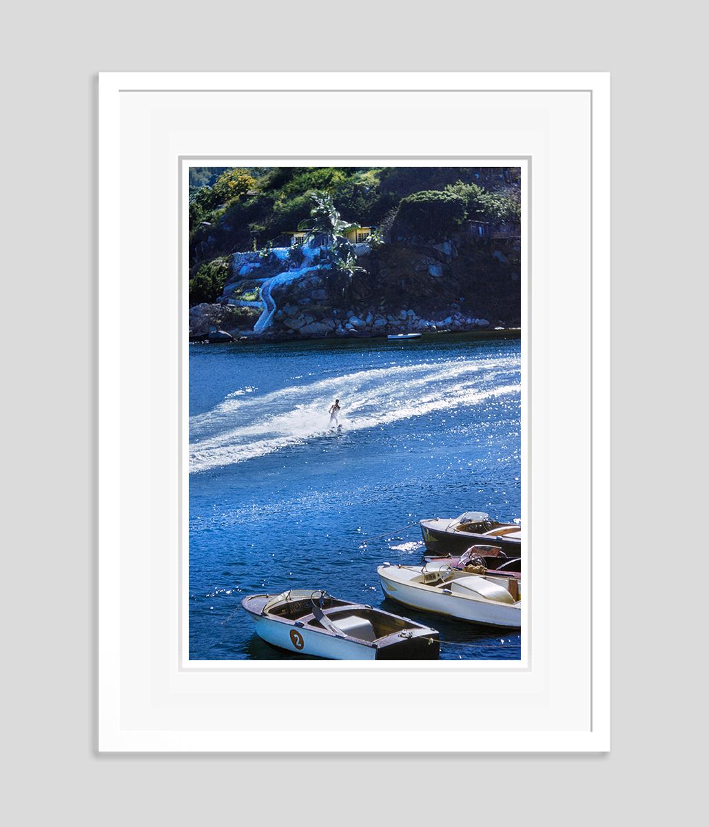 Toni Frissell 'Acapulco Waterskier' Archival Pigment Print Framed In White photo furniture