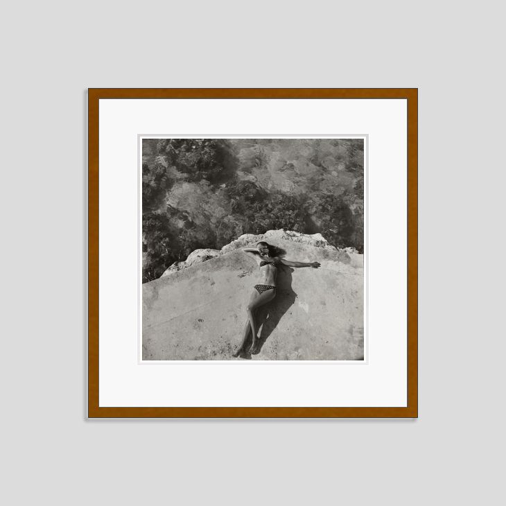 Toni Frissell 'The Bikini' Archival Pigment Print Framed In Brown photo furniture