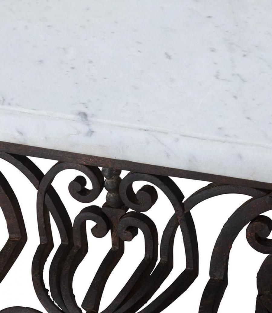 Large Late 18th Century French Hand Forged Iron Balcony Console photo 14000.0