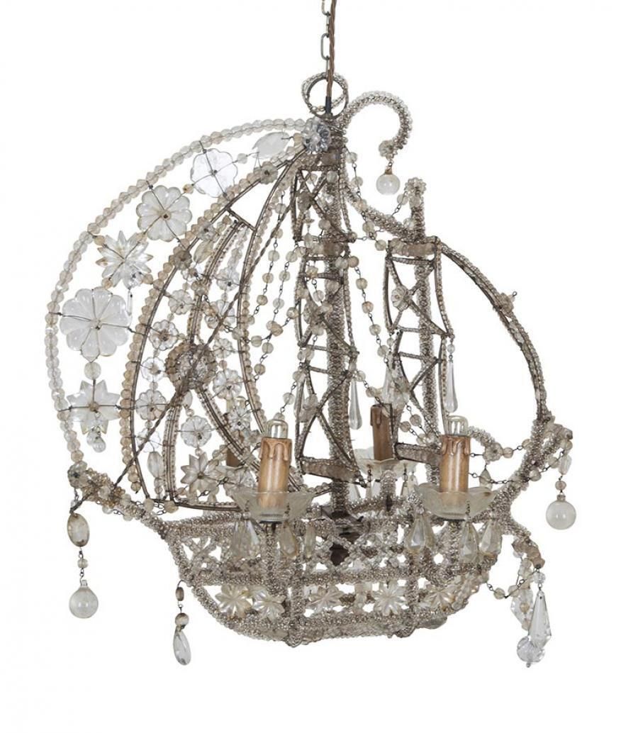 1940s Italian Chandelier In The Form Of A Galleon