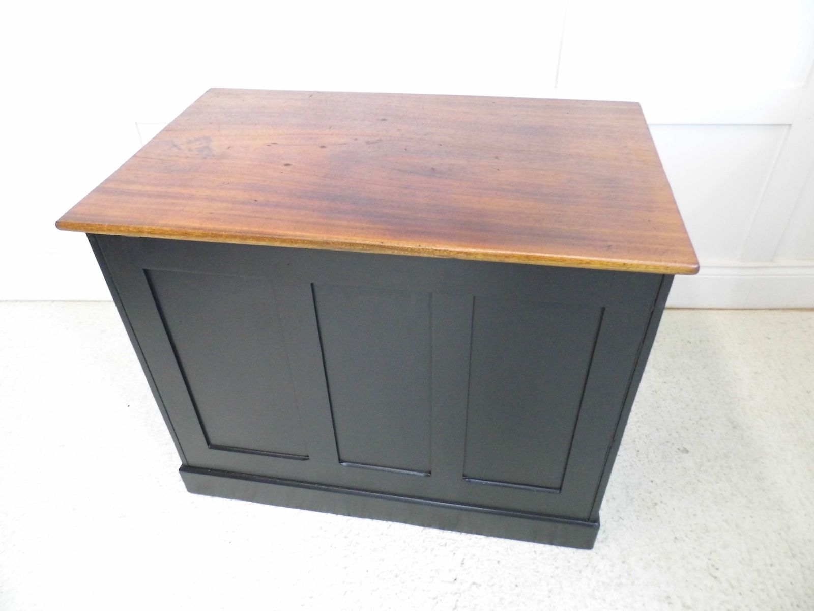 Antique Vintage Holland And Sons Of London Mahogany Panel Desk Shop Counter Unit photo 395.0