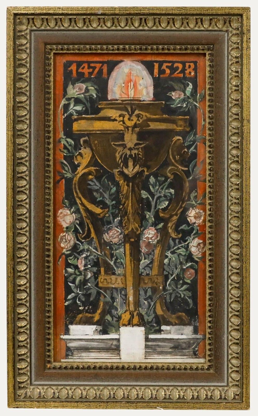 Adolf Schill (1848 1911)   Late 19th Century Watercolour, Memorial To Dürer I