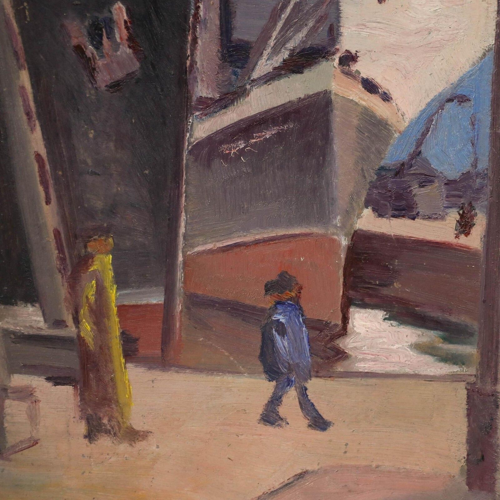 Nolia   Framed 20th Century Oil, A Walk In The Harbour photo Art