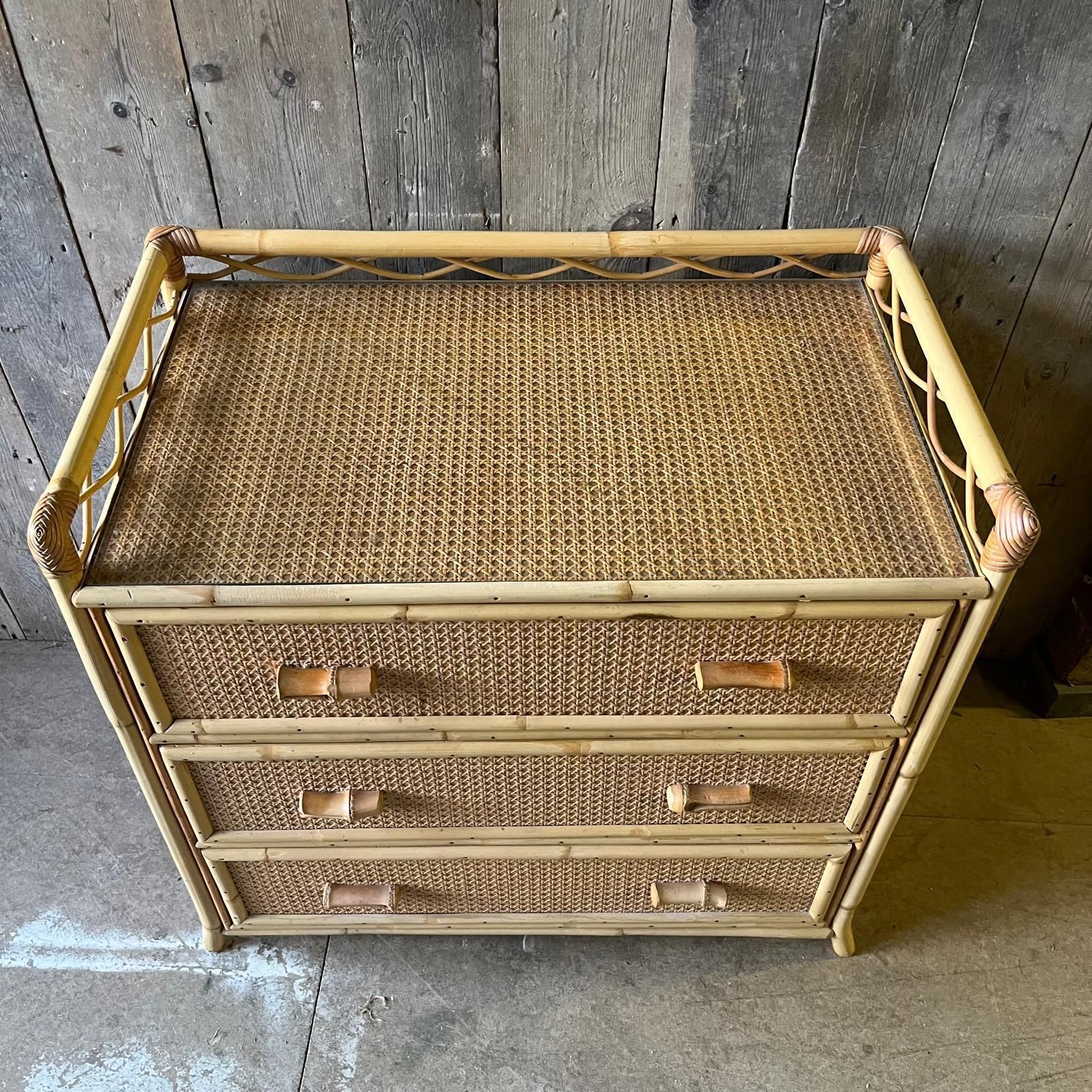 Angraves Rattan 3 Drawer Chest Of Drawers / Storage / Cupboard photo 1050.0
