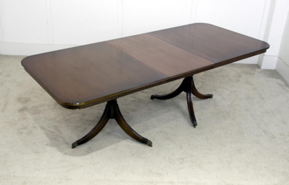 Regency Dining Set Pedestal Table And 8 Chairs Mahogany photo Furniture