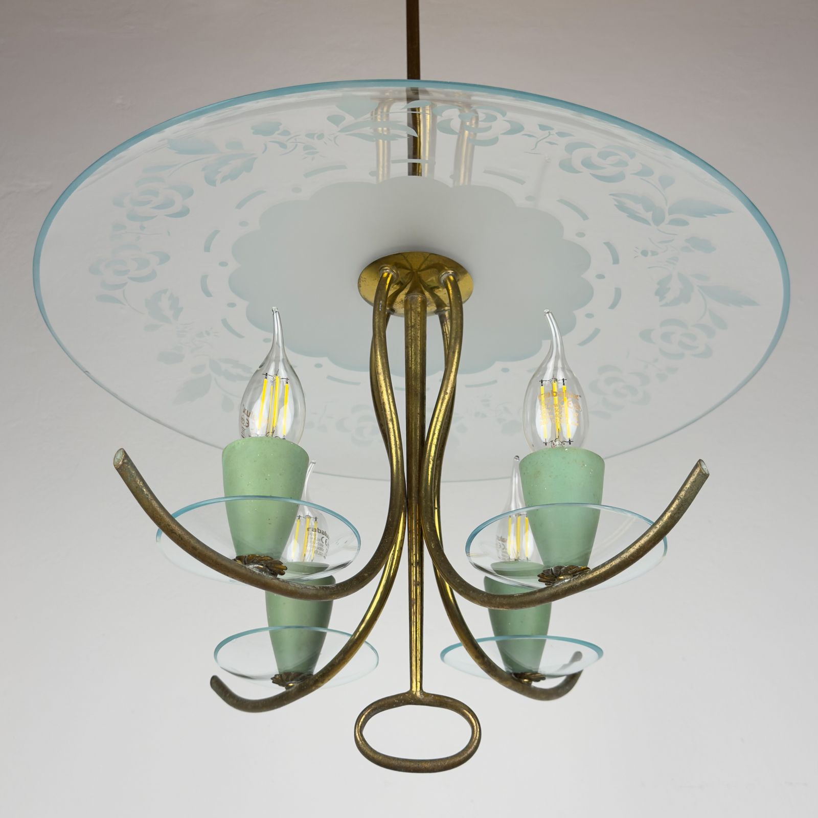 3980.0 Vintage Chandelier By Pietro Chiesa For Fontana Arte, Italy 1930s photo