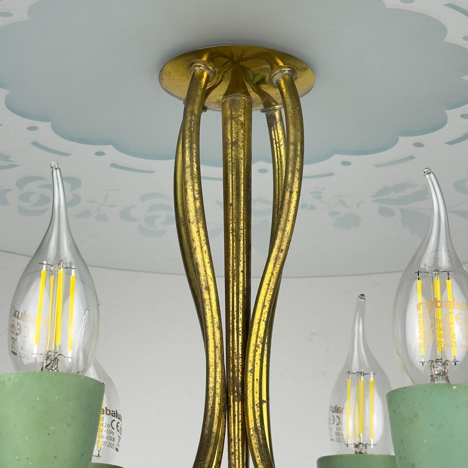 photo vinterior Vintage Chandelier By Pietro Chiesa For Fontana Arte, Italy 1930s