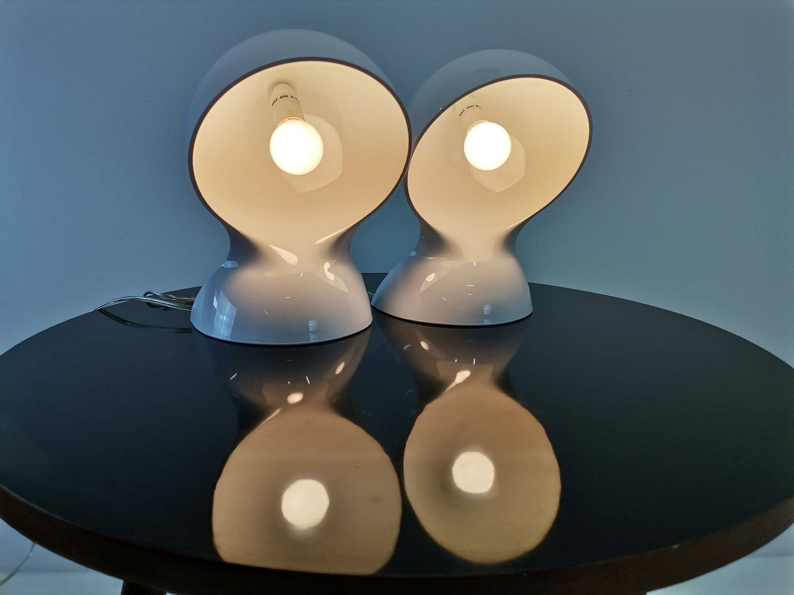1 Of 2 Dalu Table Lamps By Vico Magistretti For Artemide / Mid Century Modern Light / 70s Italian Design photo buy