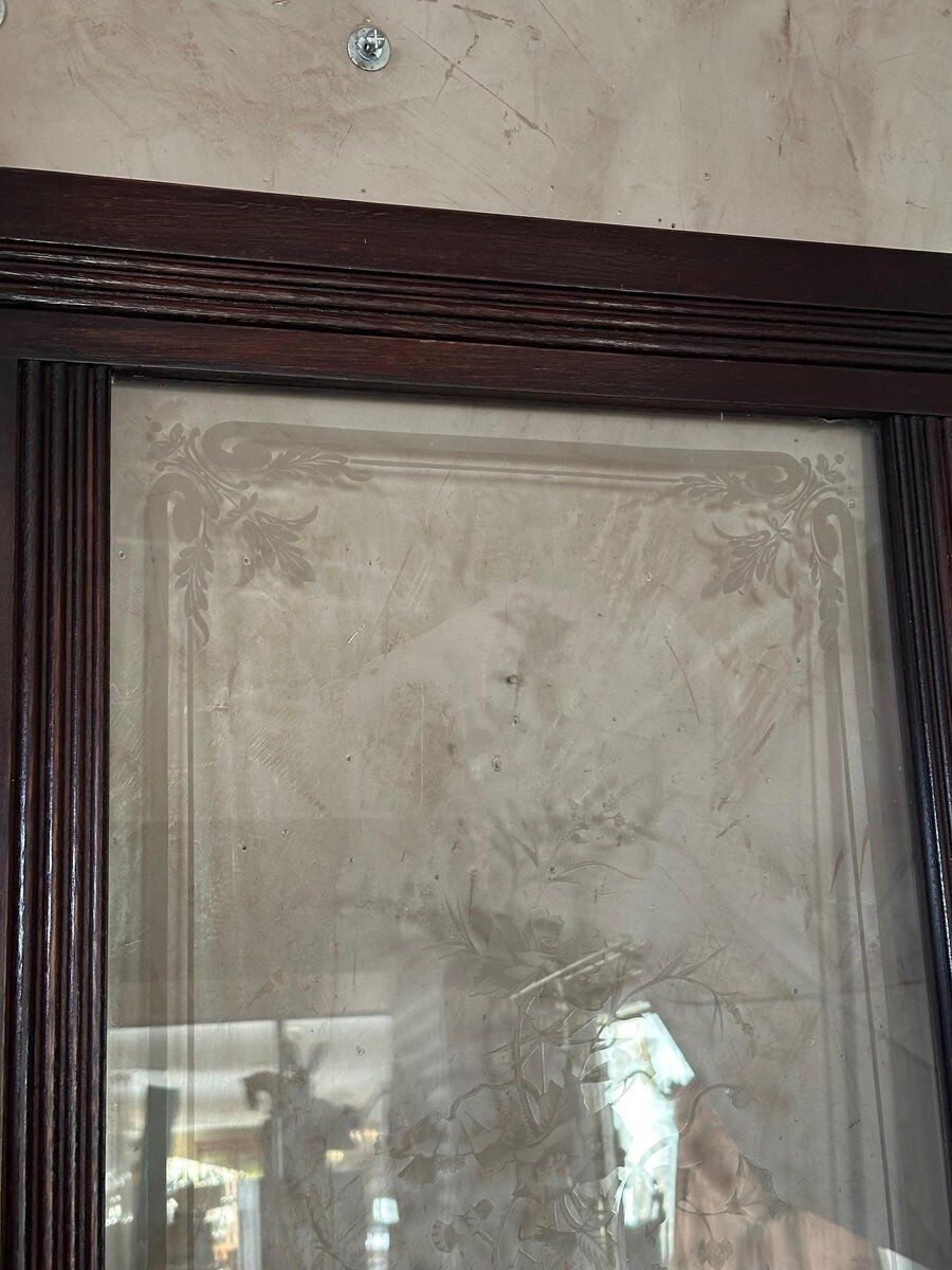 photo vinterior Etched Glass Door, 1890s, 1800s
