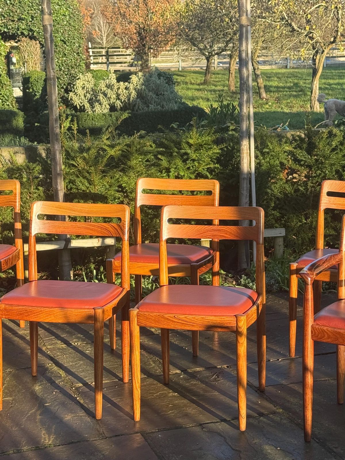Furniture Eight Rosewood Dining Chairs By H W Klein For Bramin Danish 1960 photo