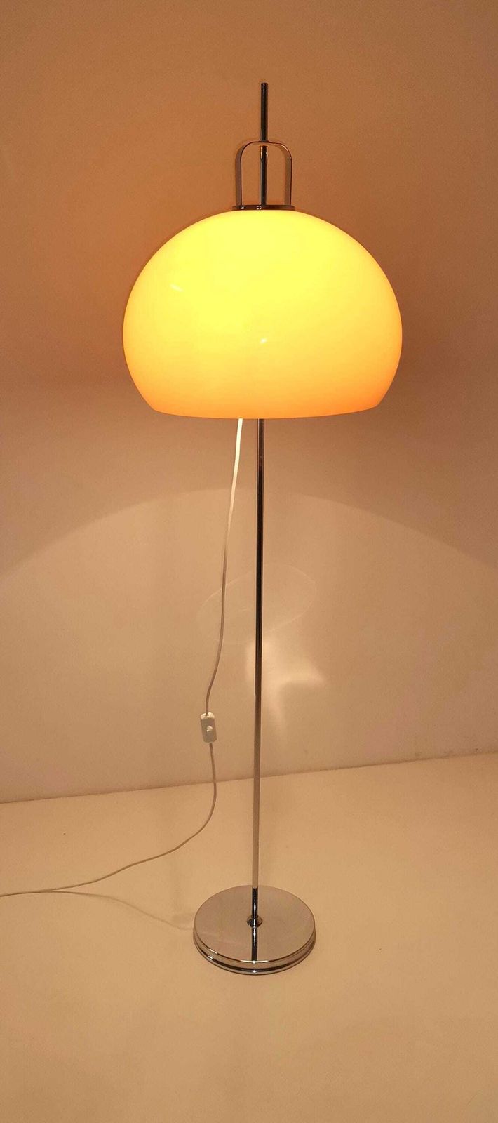 Vintage Lucerna Floor Lamp / By Luigi Massoni For Harvey Guzzini/ 1970's Italy/ Modern Mushroom Floor Lamp/Space Age Lamp photo Lighting