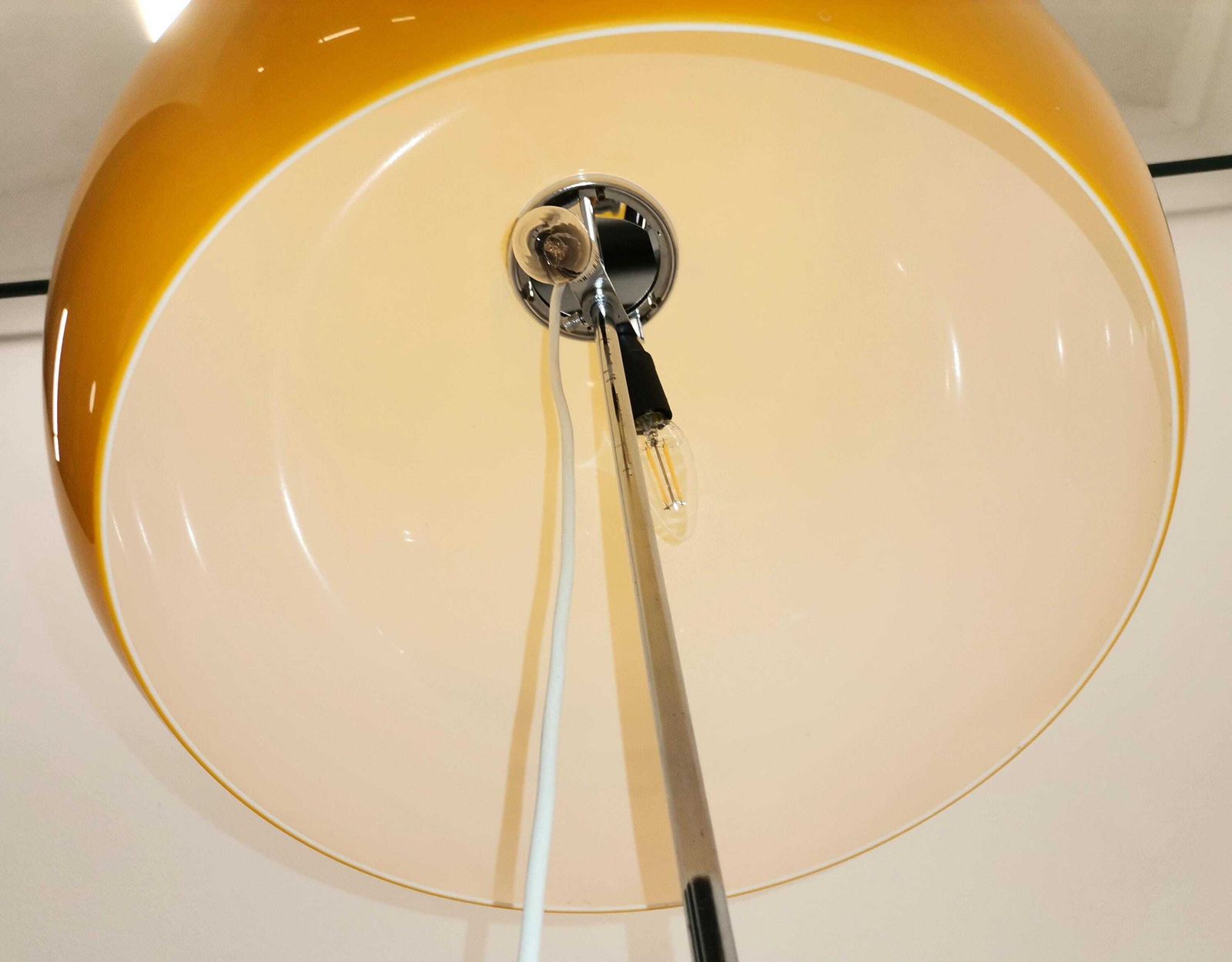 photo furniture Vintage Lucerna Floor Lamp / By Luigi Massoni For Harvey Guzzini/ 1970's Italy/ Modern Mushroom Floor Lamp/Space Age Lamp