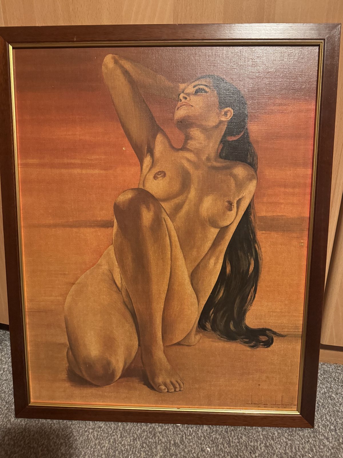 Charlie Delhauter, Nude Lady, 1960
