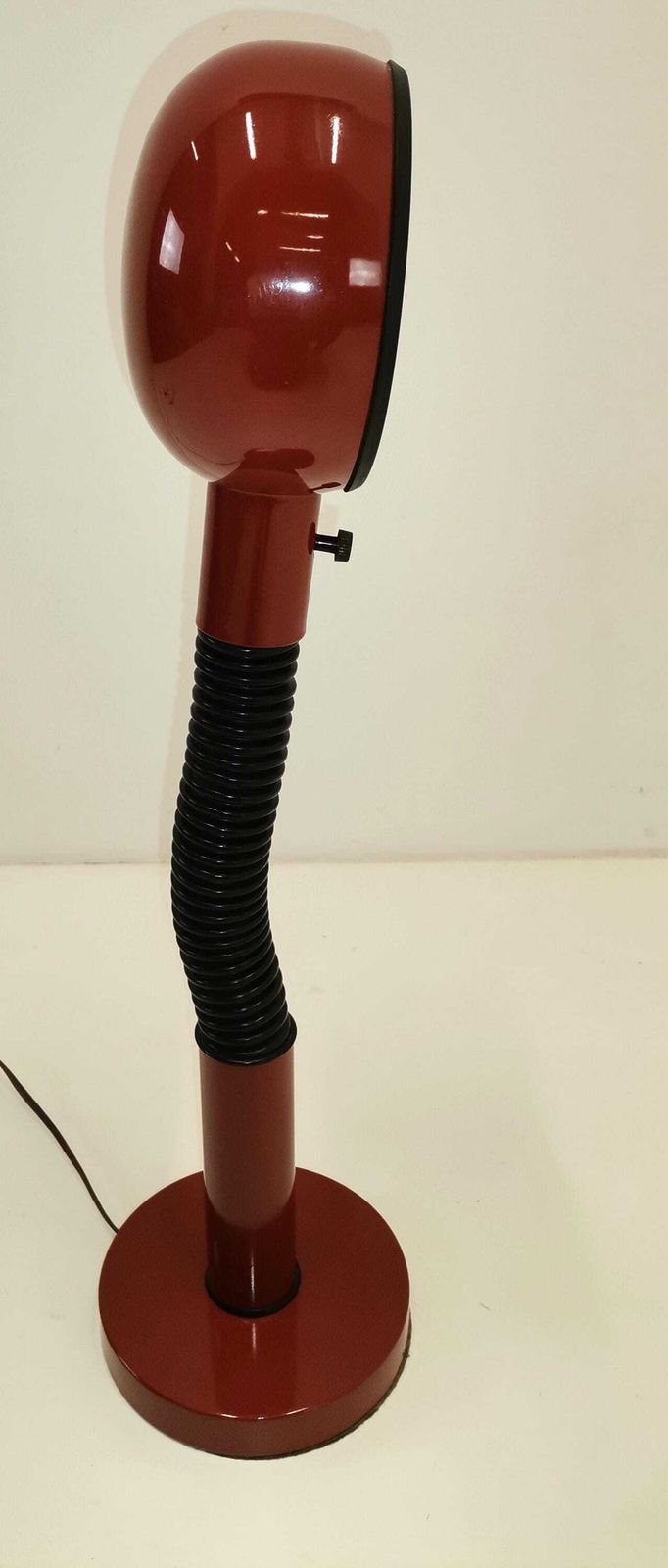 Modern Enameled Orb Shade Desk Lamp/ 1980s/ Yugoslavia/Mid Century photo vintage