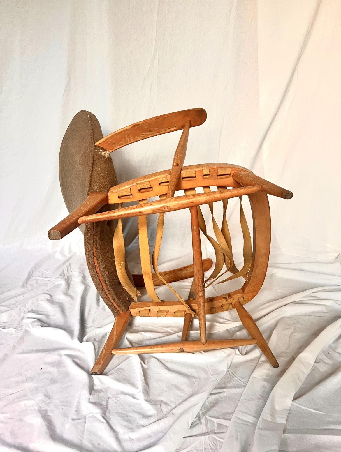 Rare Mid Century Ercol Model 312 Wingback Armchair (C.1956) – Unrestored photo buy