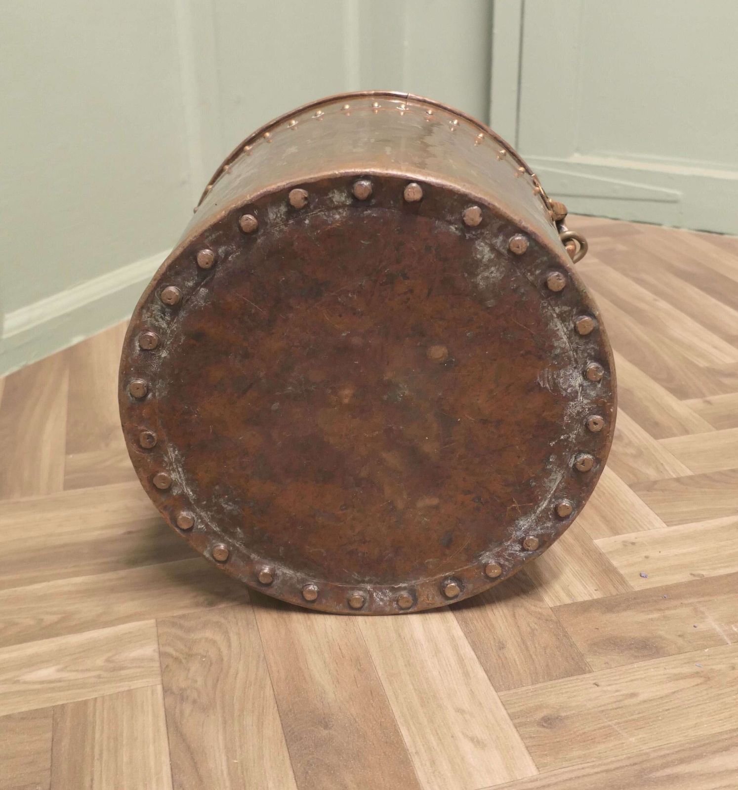 19th Century Copper Coal Bucket photo 540.0