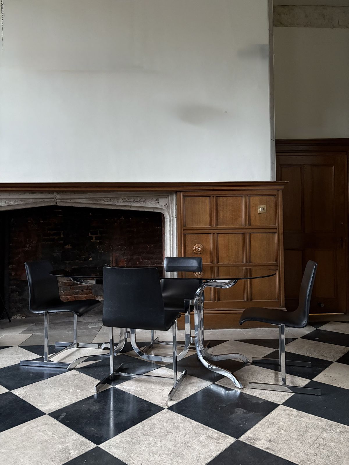 Set Of 6 1970s Dining Chairs In The Style Of Rudi Verelst photo furniture