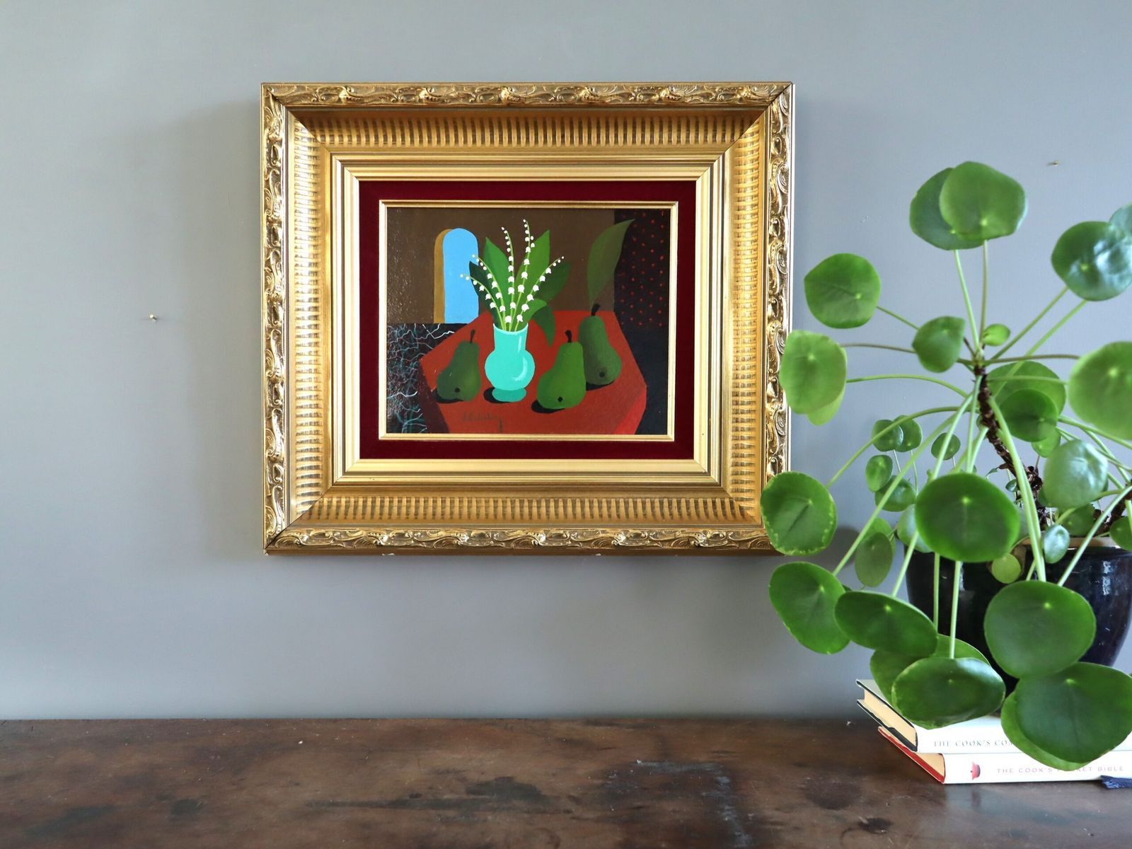 Lily Of The Valley With Pears Painting photo furniture