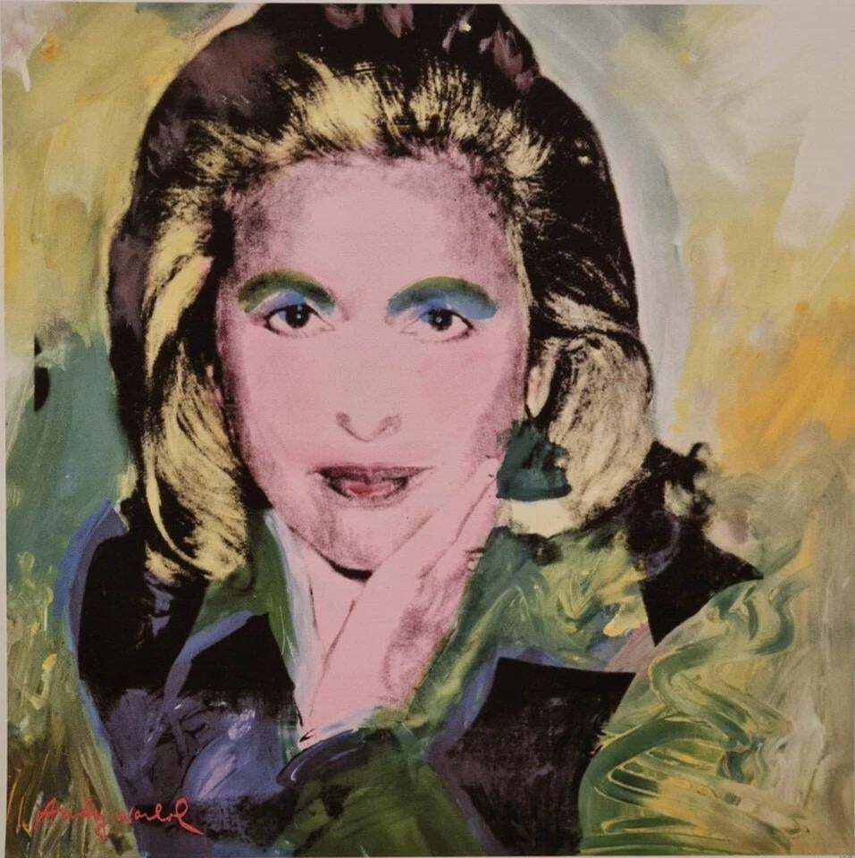 After Andy Warhol, Marcia Weisman, 1980s, Lithograph photo furniture