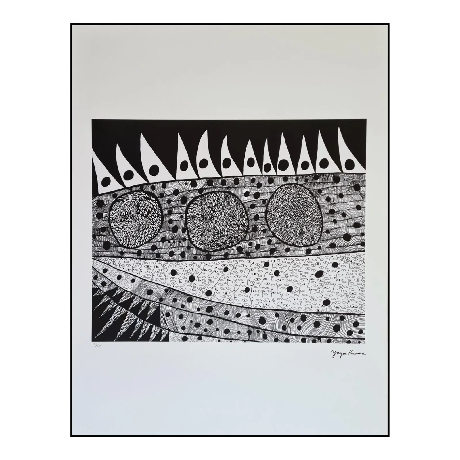 After Yayoi Kusama,Waking Up, Lithograph, 1990s