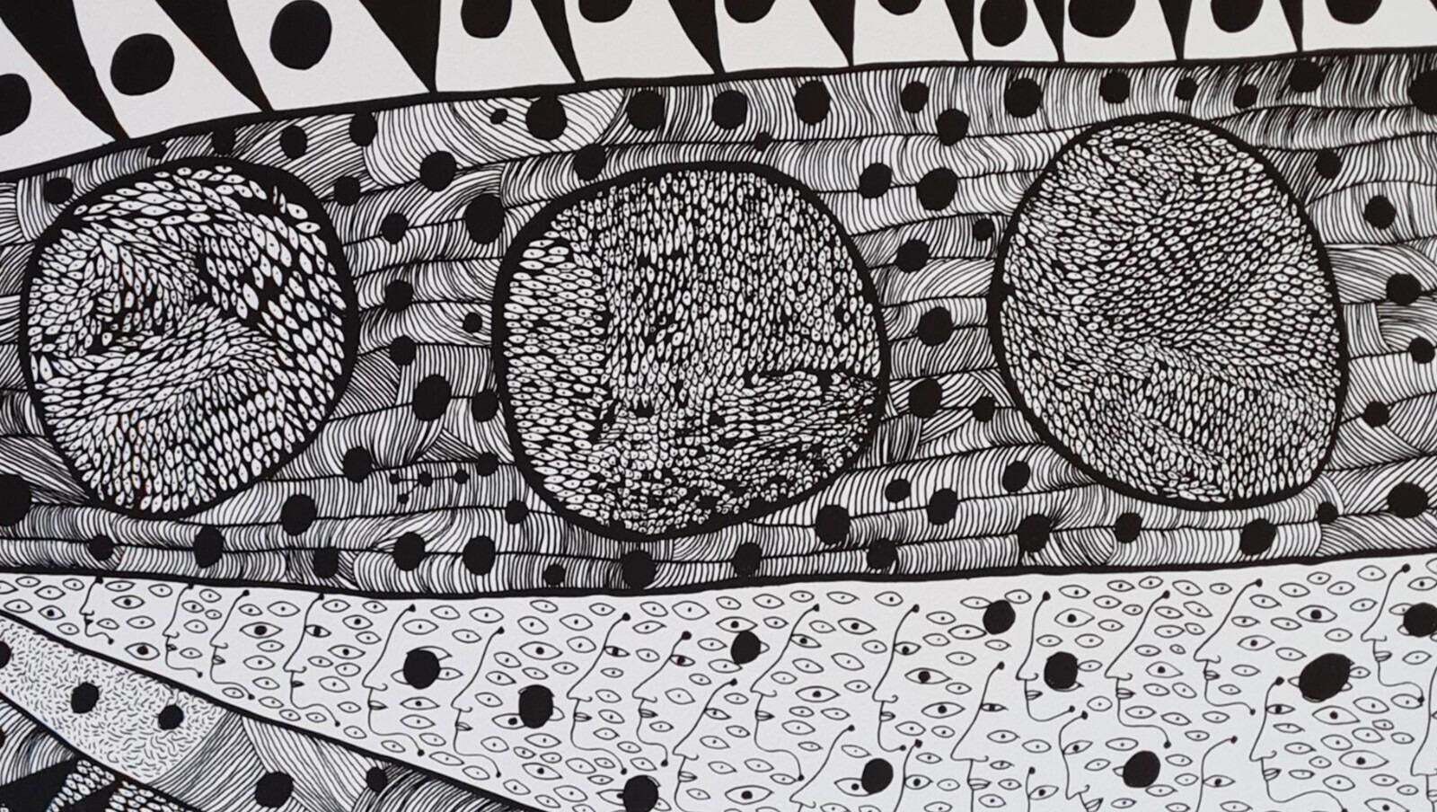 After Yayoi Kusama,Waking Up, Lithograph, 1990s photo furniture