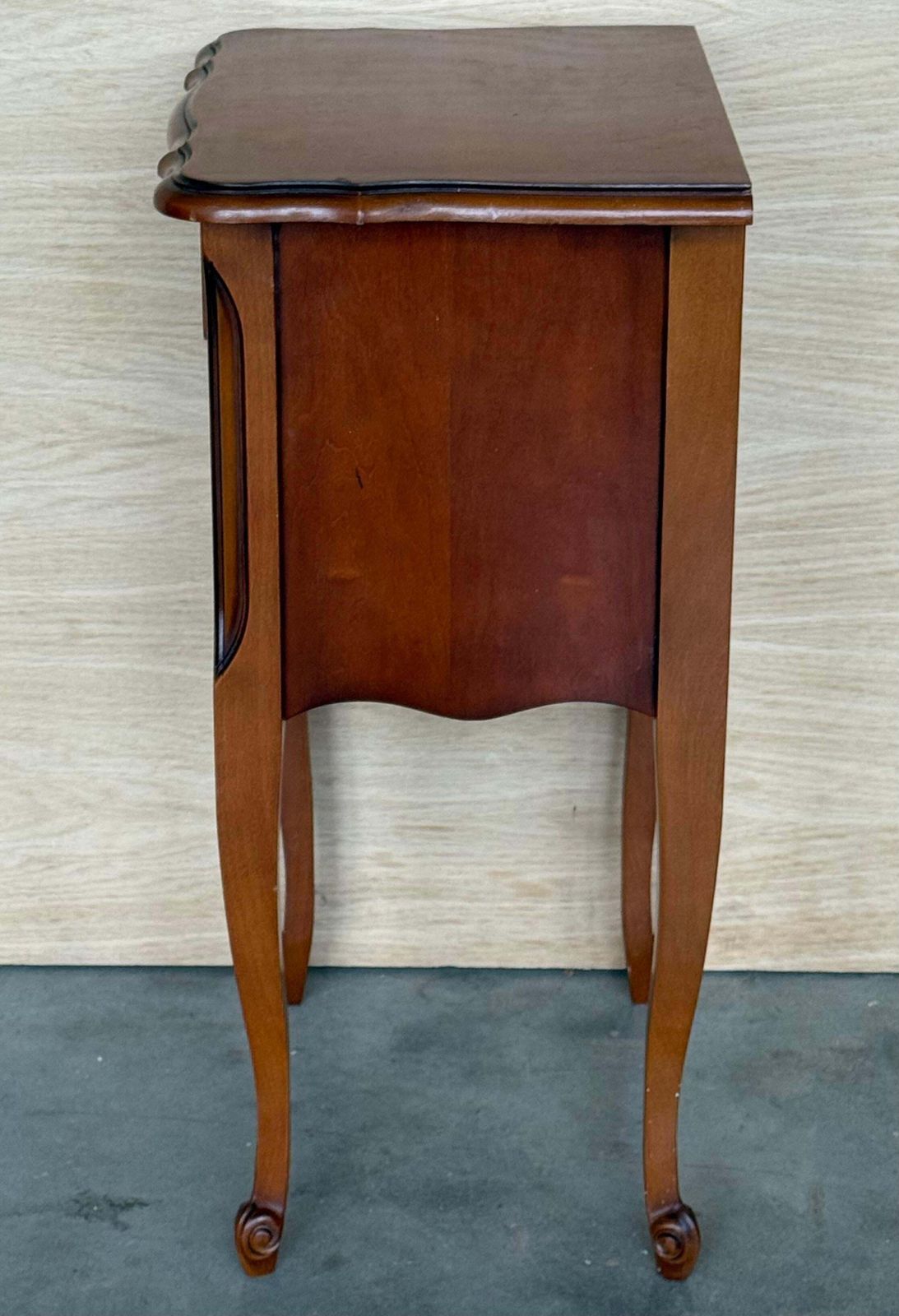 photo for sale 20th Walnut Nightstands Tables With Drawer And Open Shelf, 1940