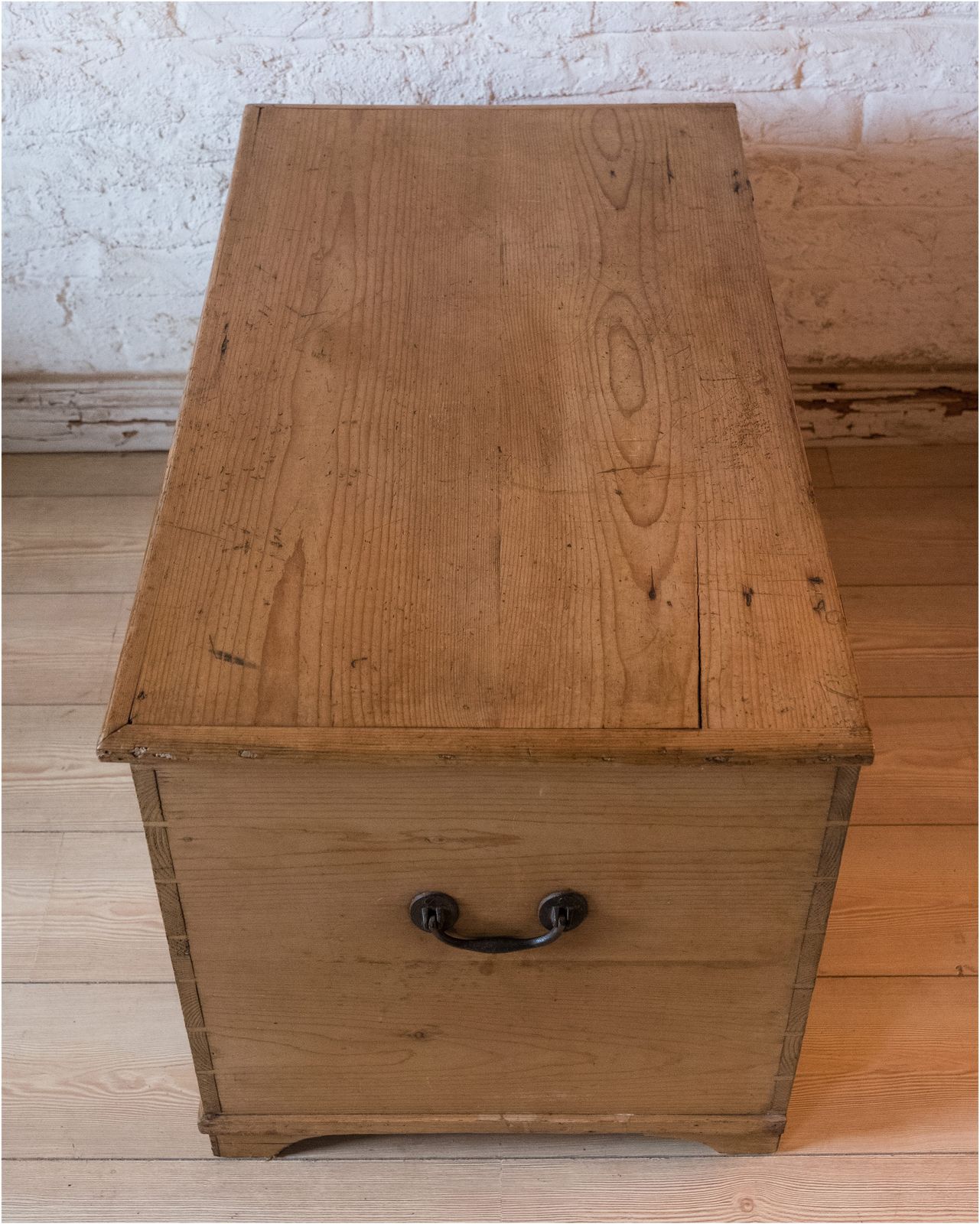 Victorian Stripped Pine Blanket Box (923) photo Furniture