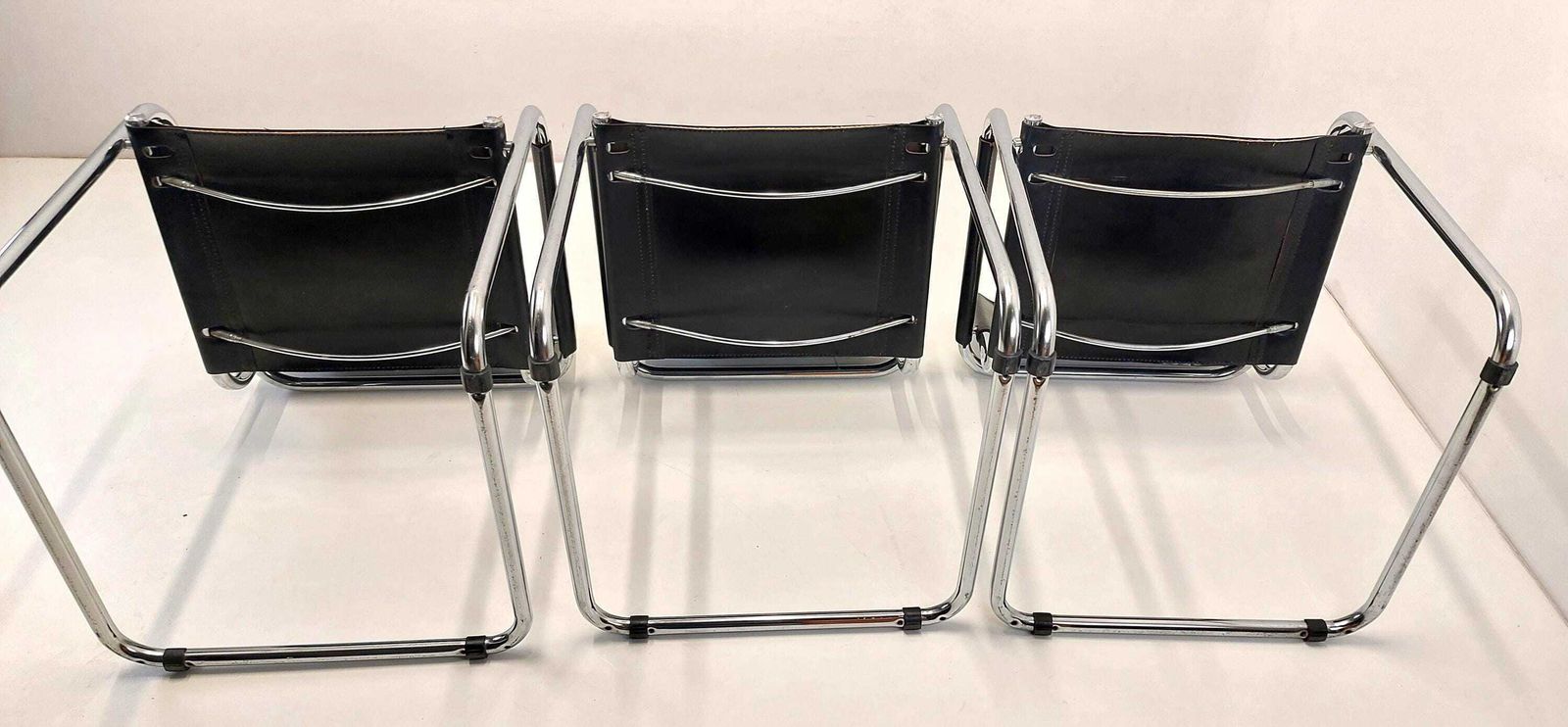 photo furniture 1 Of 3 Mart Stam Leather / Seating / Dining Chairs / Model S34 / Italy / 1970s