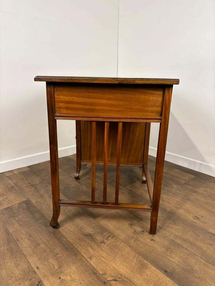 Art Nouveau Mahogany Kneehole Desk photo buy