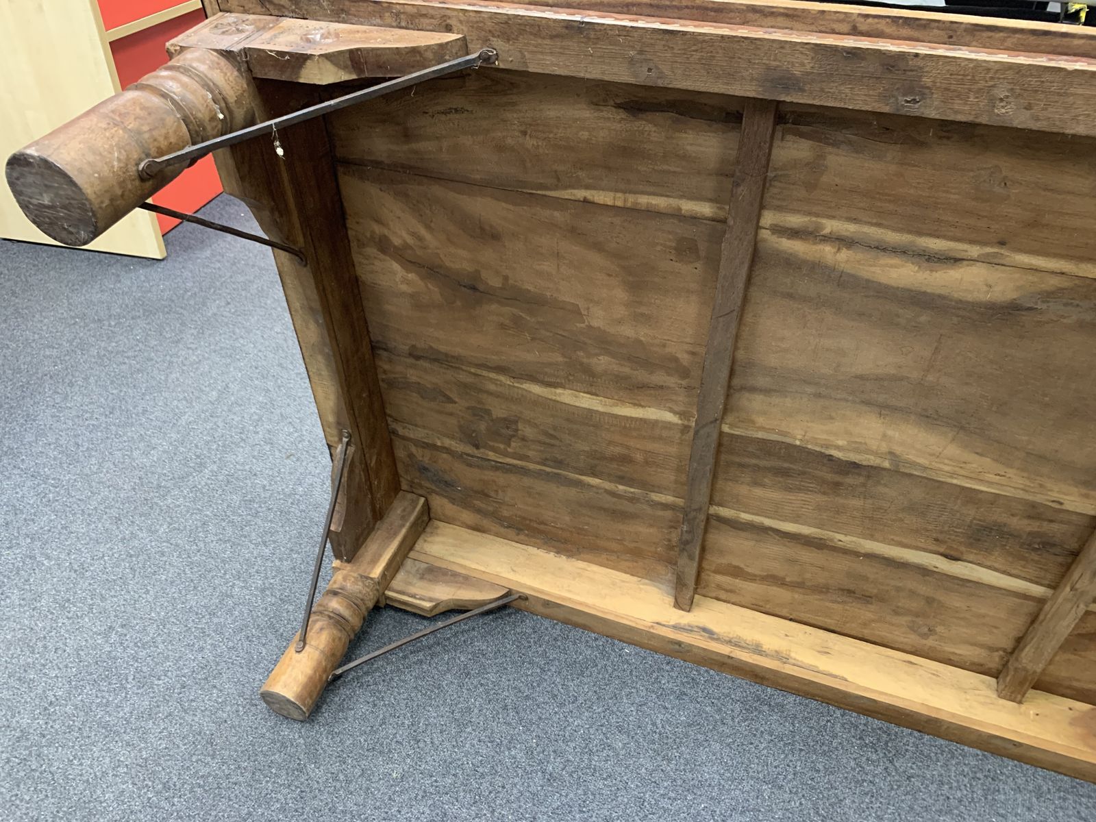 Exceptional 7ft Antique Indian Takhat Merchant’s Table – Late 19th Century Rajasthani Architectural Statement Piece photo buy