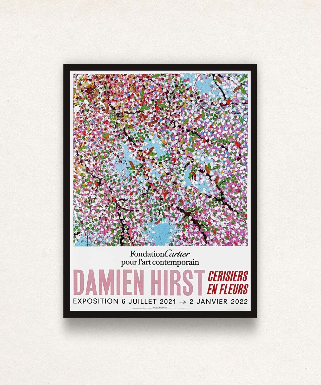 Damien Hirst, Cherry Blossoms Poster 6, 2021 photo furniture