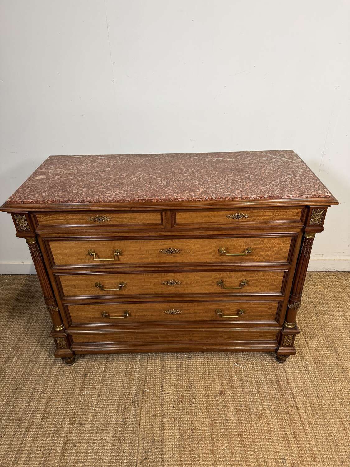 19th Century Mahogany Commode / Chest Of Drawers “ Mon Krieger “