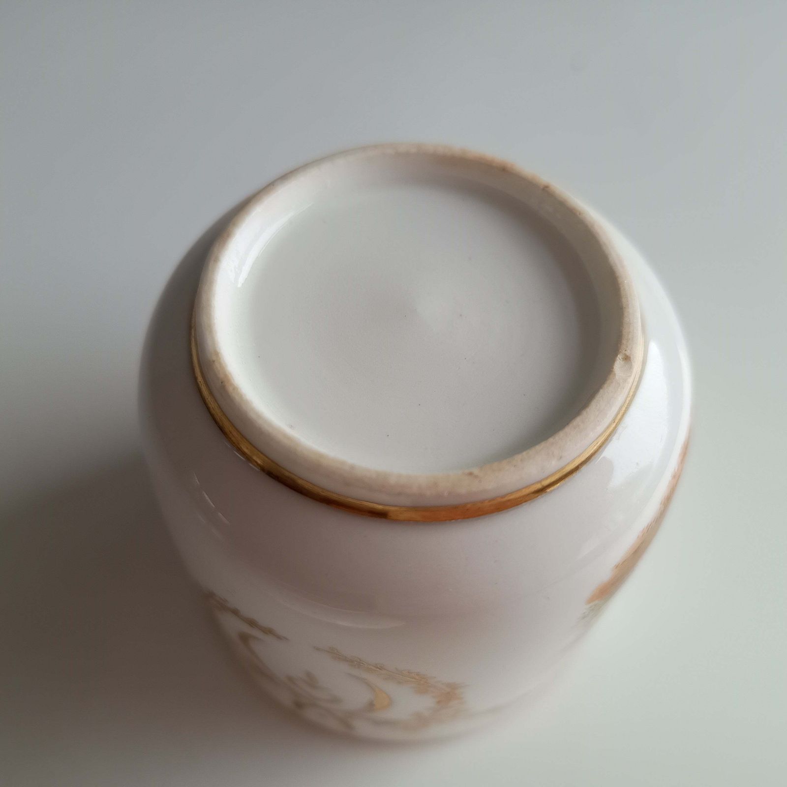 photo furniture Antique Hand Painted Landscape And Gilt Crests Porcelain Cup & Saucer, Austria 19th Century